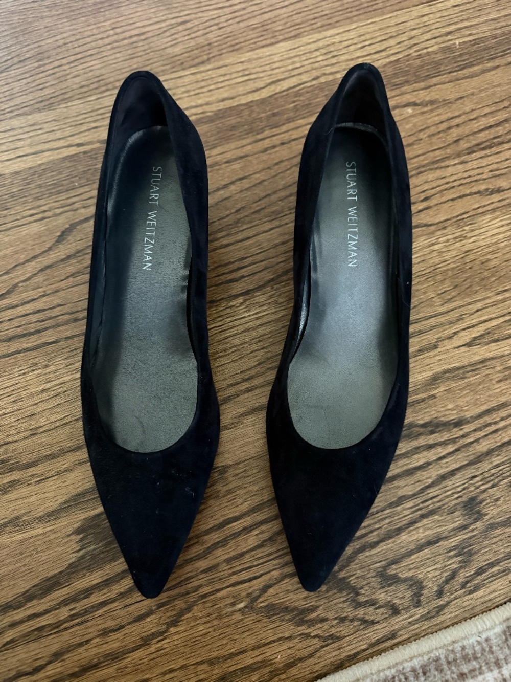 Stuart Weitzman Suede Chainlink Pumps